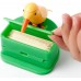 Woodpecker Toothpick Dispenser Little Bird Push-type Automatic Toothpick Holder (Yellow Bird)